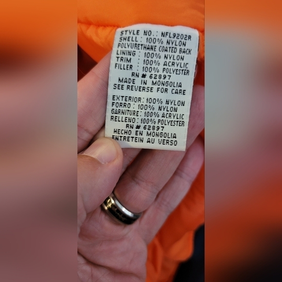 Vintage Denver Broncos Game Day NFL Varsity Bomber Jacket Large Quilted Satin - Picture 11 of 13